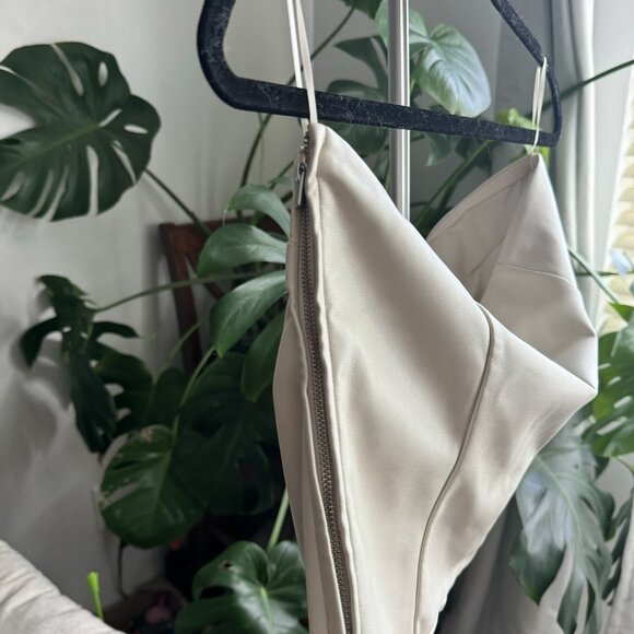 Dynamite Faux Leather Strapless Top - Picture 4 of 4